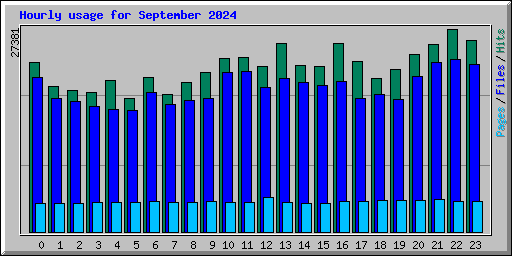 Hourly usage for September 2024