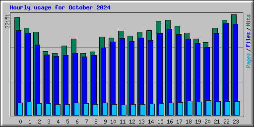 Hourly usage for October 2024